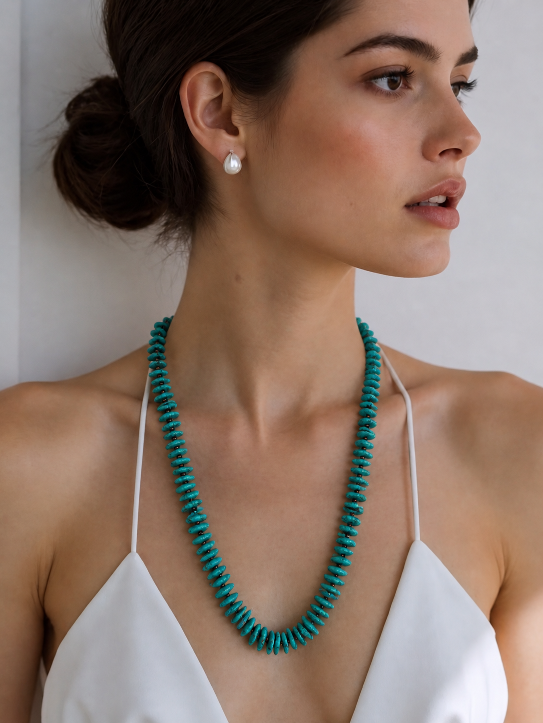 Green Disc Necklace