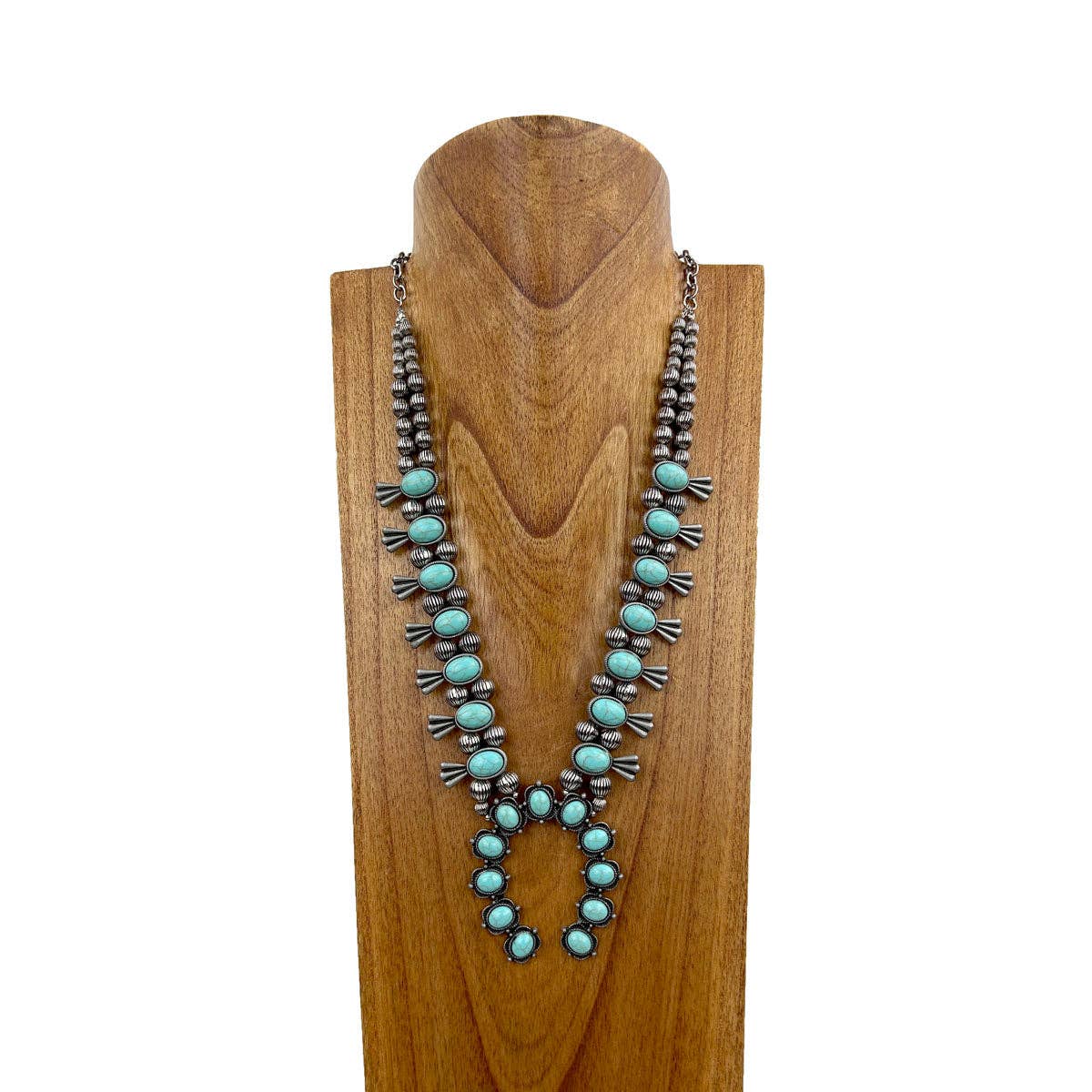 Turquoise Stone Squash Blossom