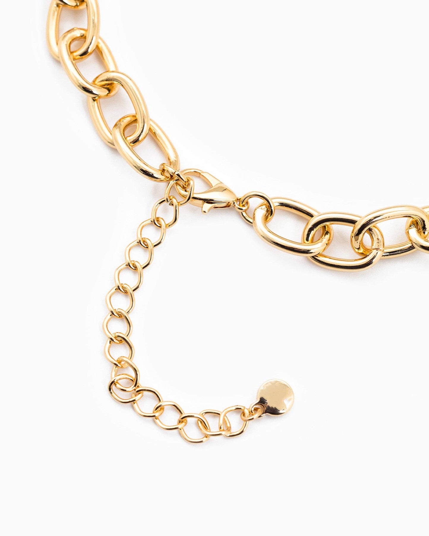 Gold Heart Chain Necklace