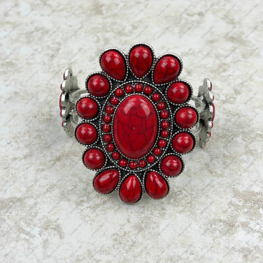 Red Concho Cuff