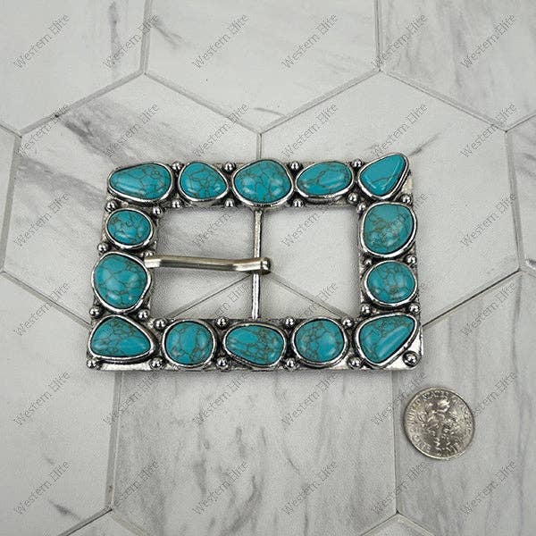 Turq Stone Belt Buckle