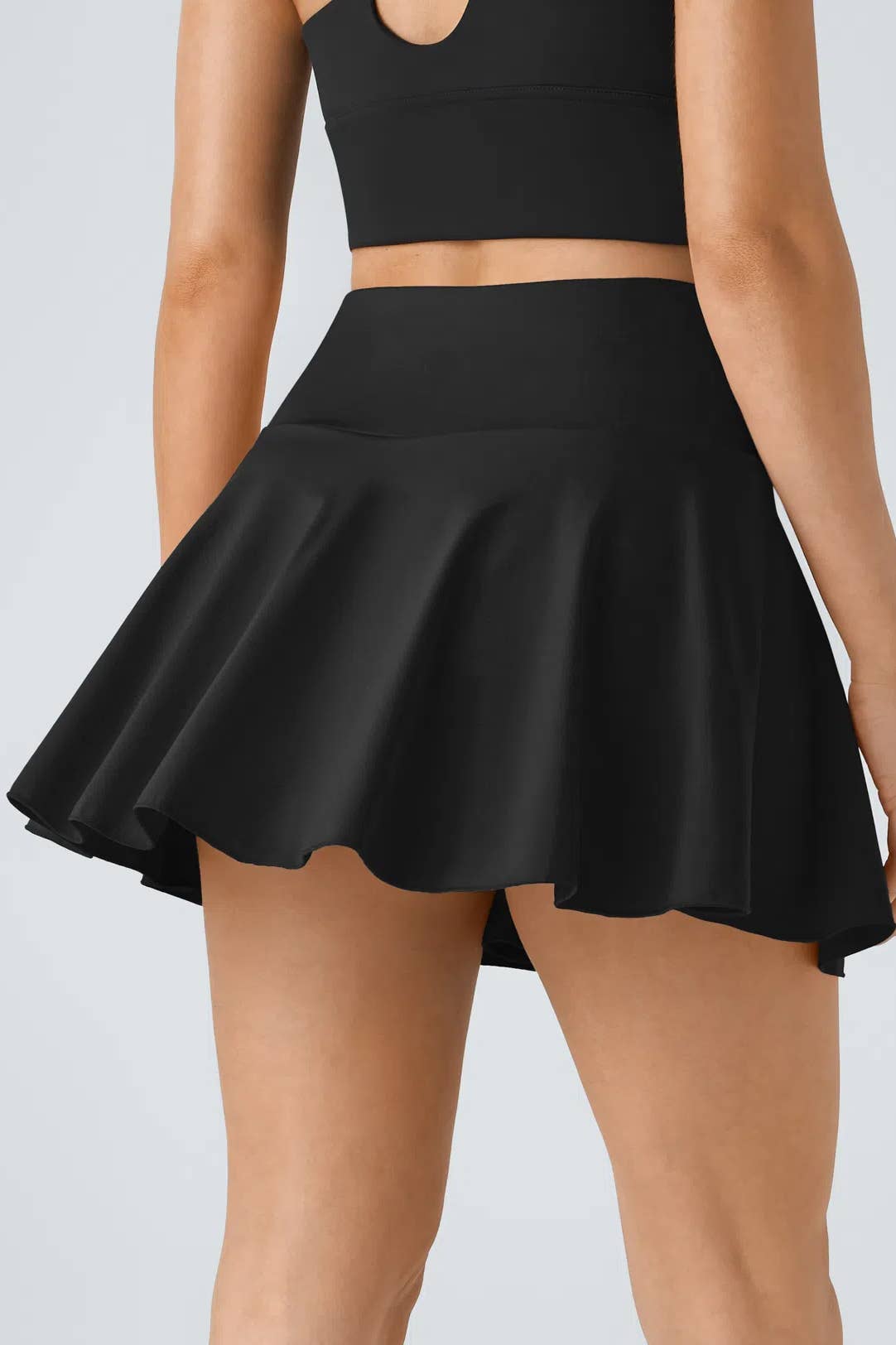 Flare Mini Skort Black