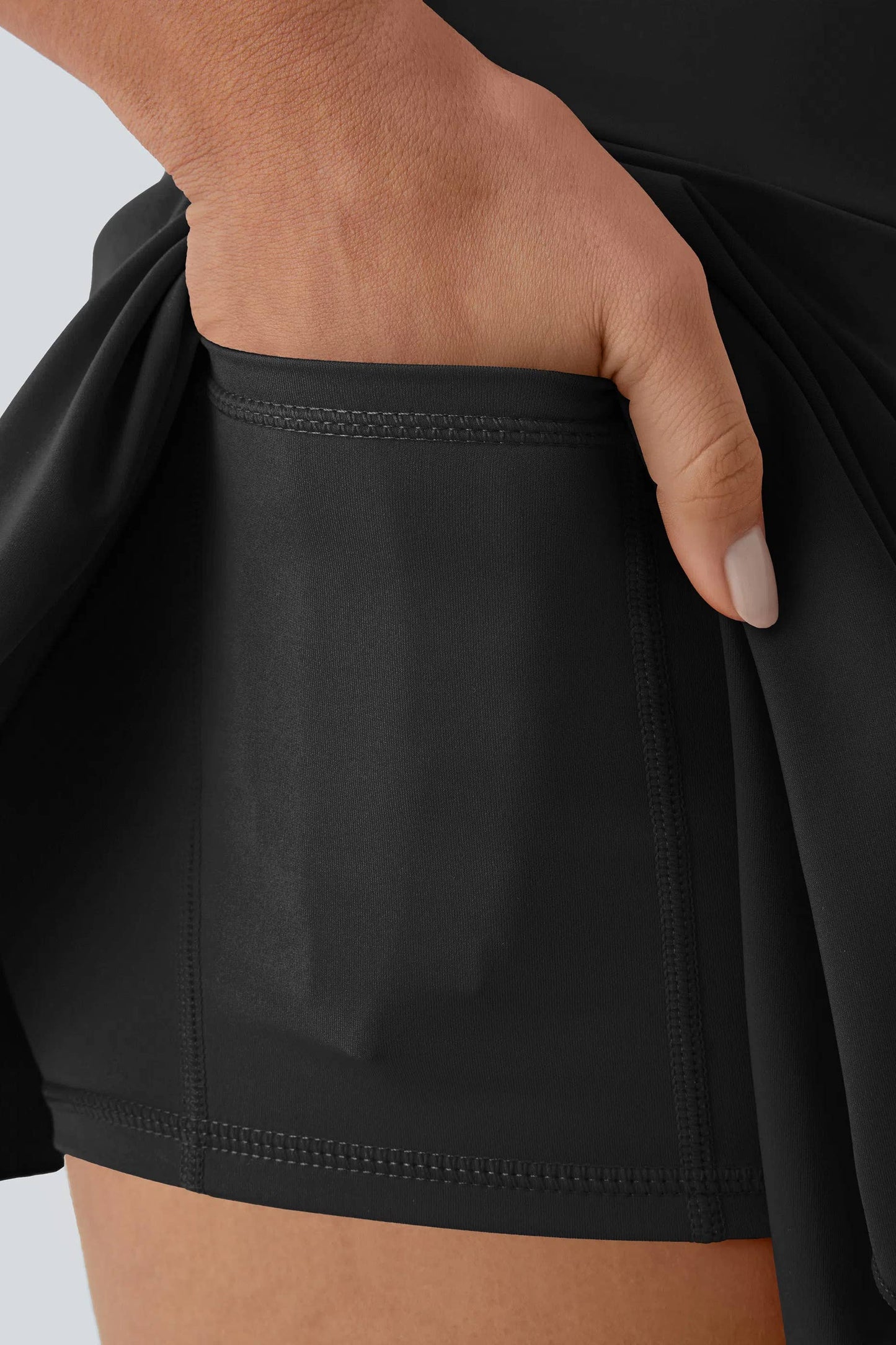 Flare Mini Skort Black