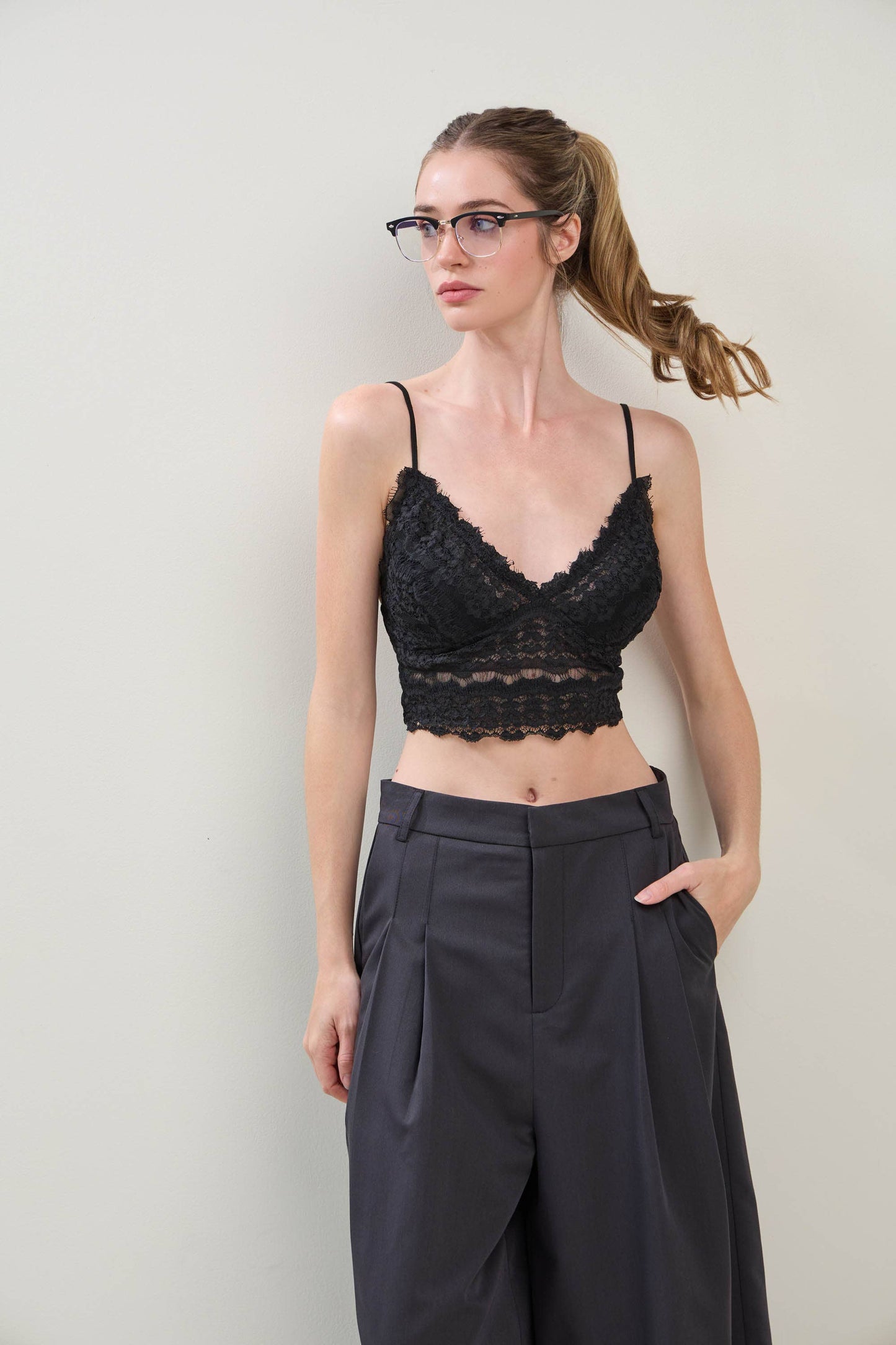 Bralette With Smocked Back