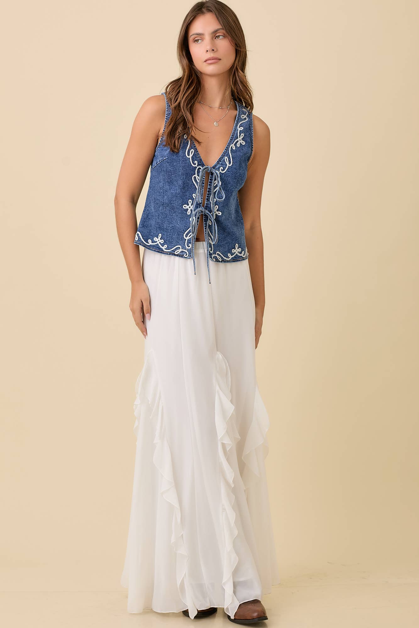 Maxi Ruffle Skirt