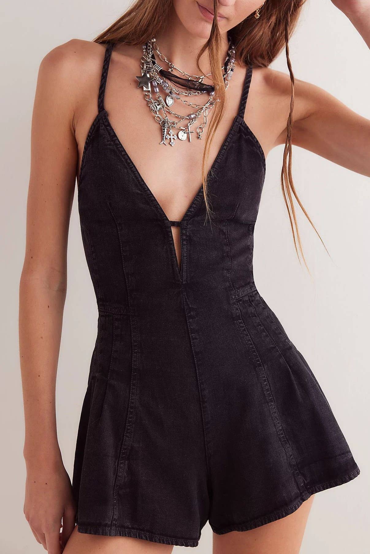 The Whiskey & Wildflowers Denim Romper