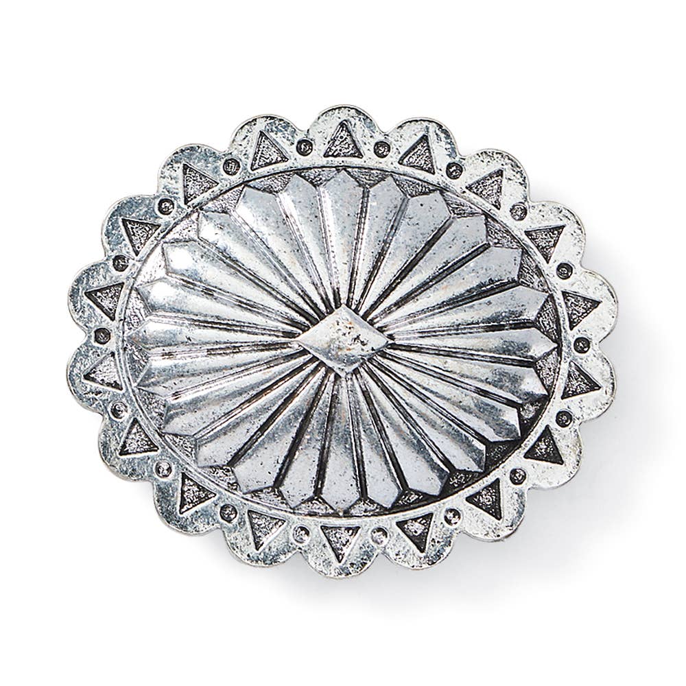 Silver Concho Buckle