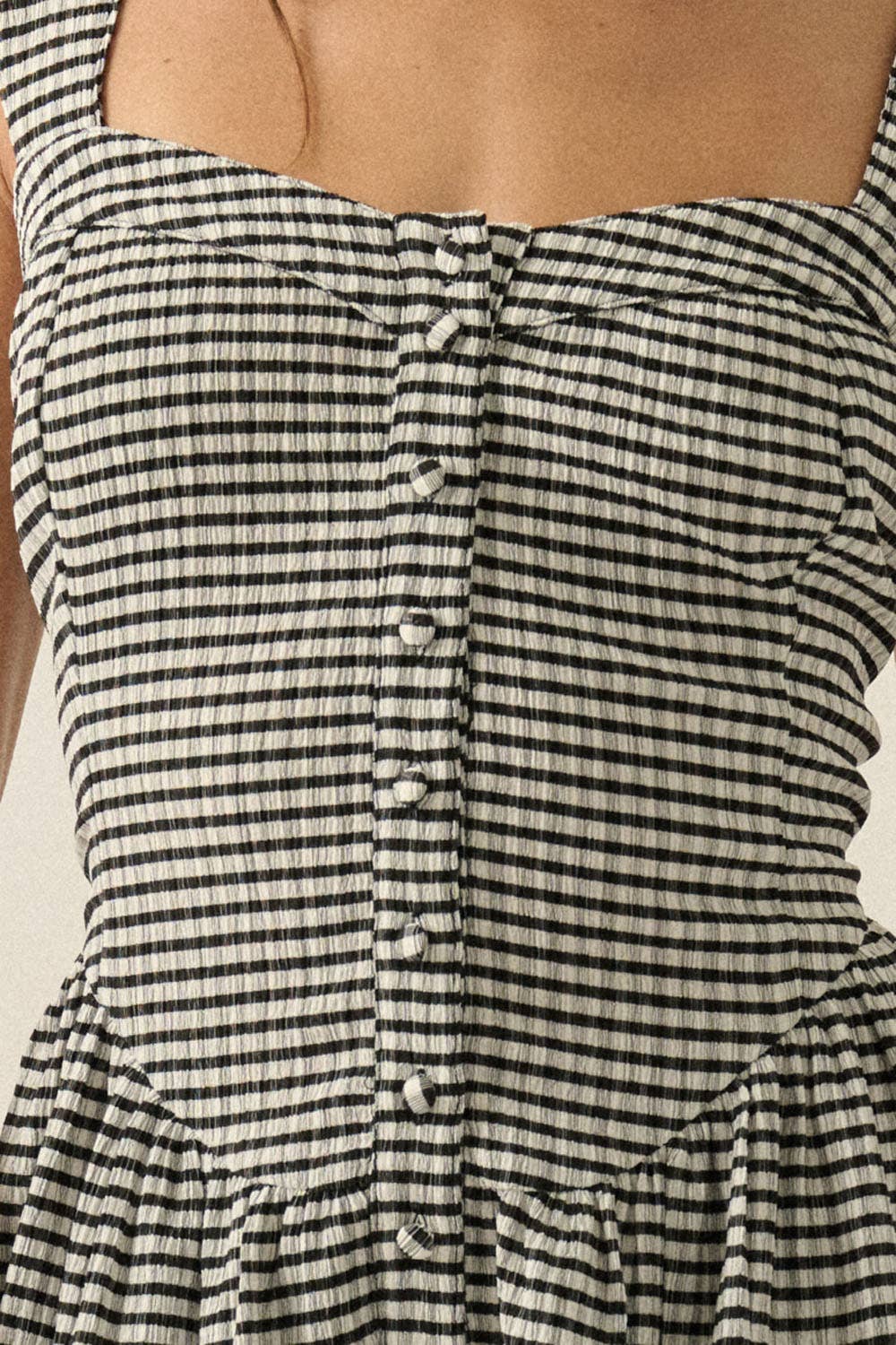Gingham Flare Romper