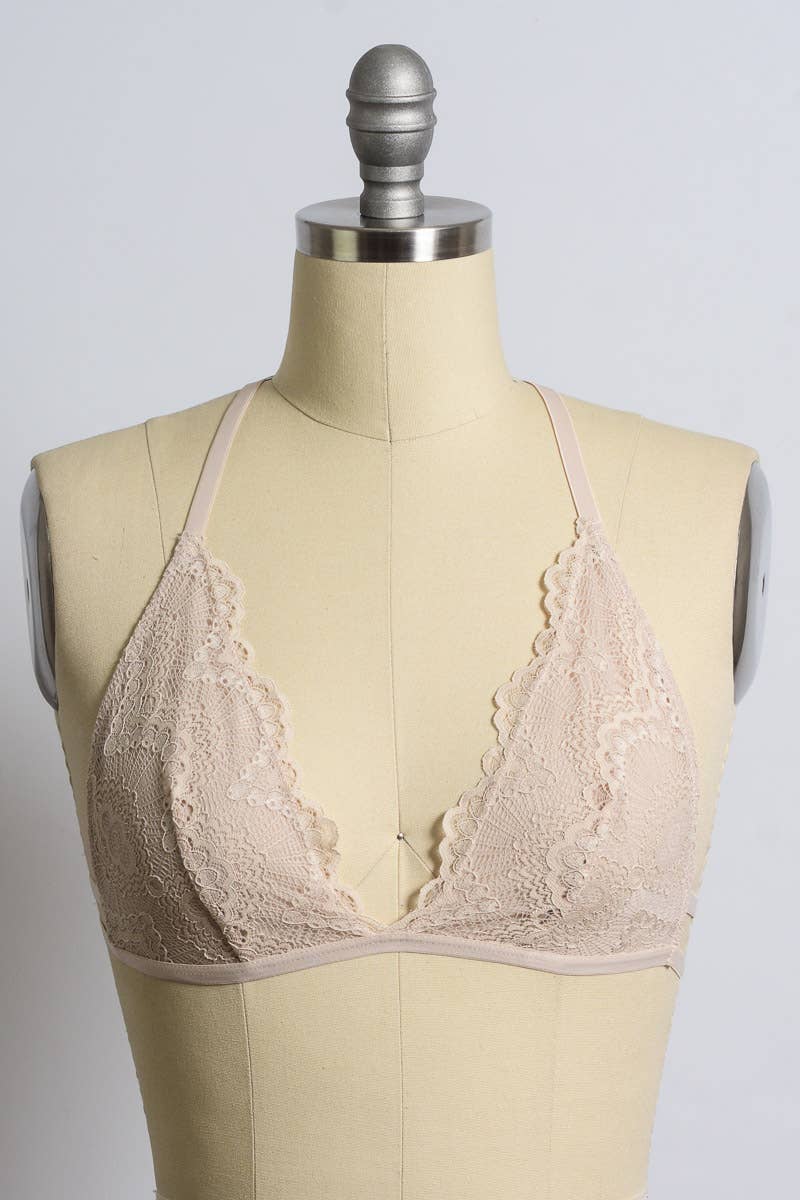 Flirty Triangle Lace Bralette