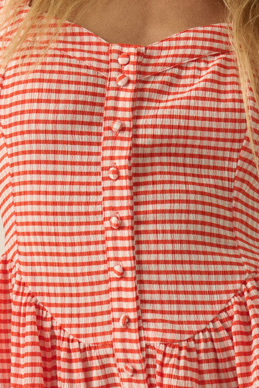 Gingham Flare Romper