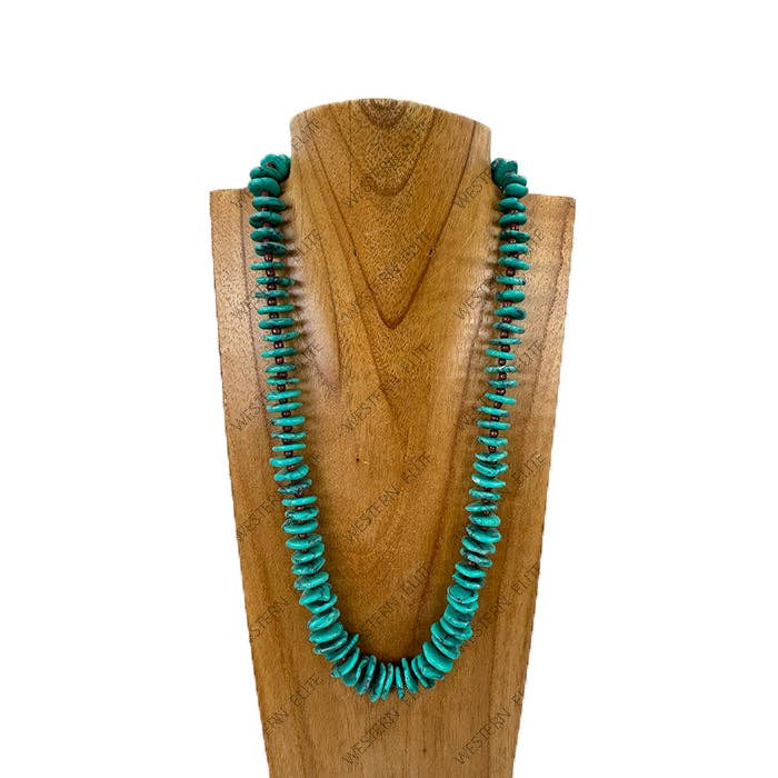 Green Disc Necklace