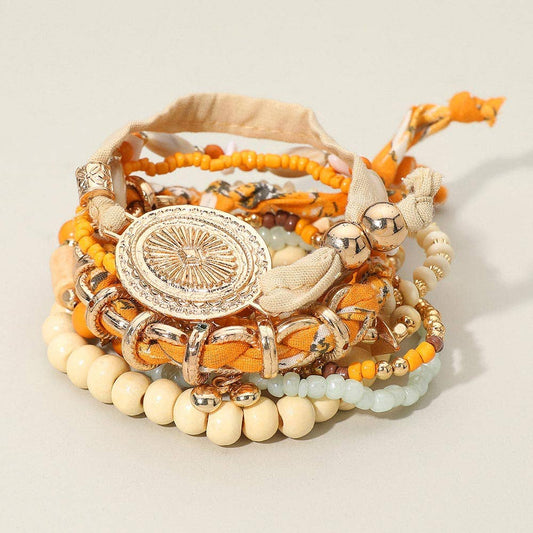 Boho Beads Scarf Chain Bracelets