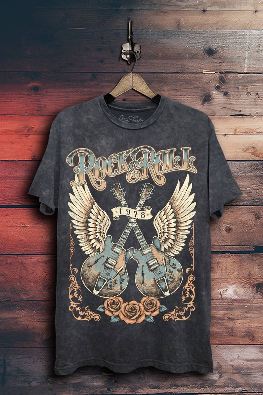 Rock & Roll Guitars Graphic Top