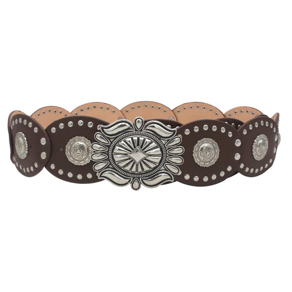 Navajo Flora Concho Belt